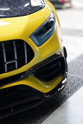 Mercedes Benz A-Class A45 W177 2019-ON with Aftermarket Parts - Front Bumper Pre-preg Carbon Fiber Surround from TAKD Carbon